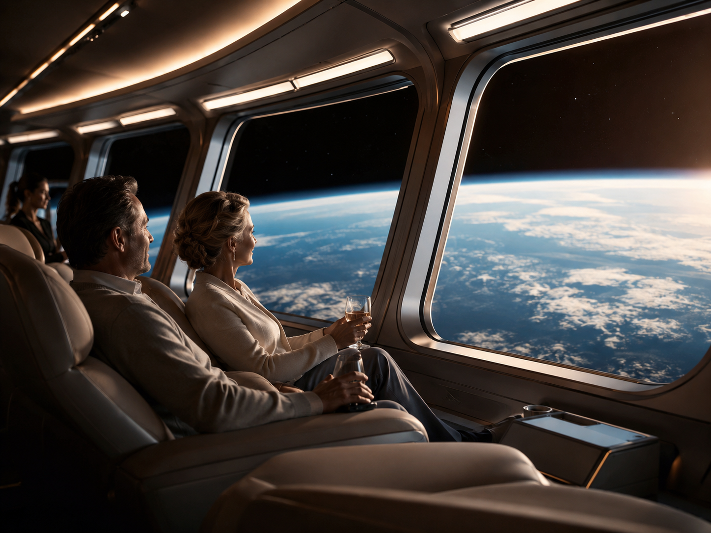 Luxury space travel experience